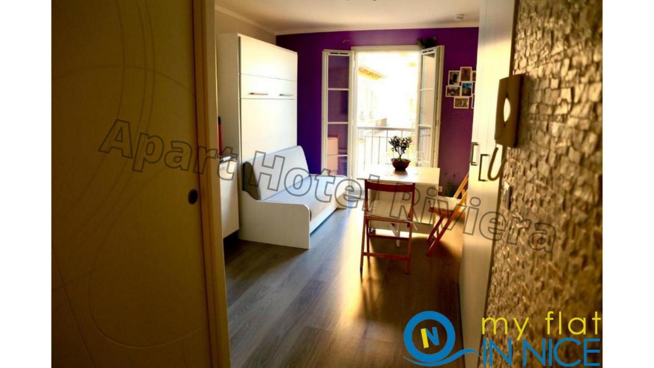 Aparthotel Riviera Nice Cote D'Azur - Old Town - Studio Ac - Sea View - 50M Promenade Des Anglais- La Maison Linda Luaran gambar