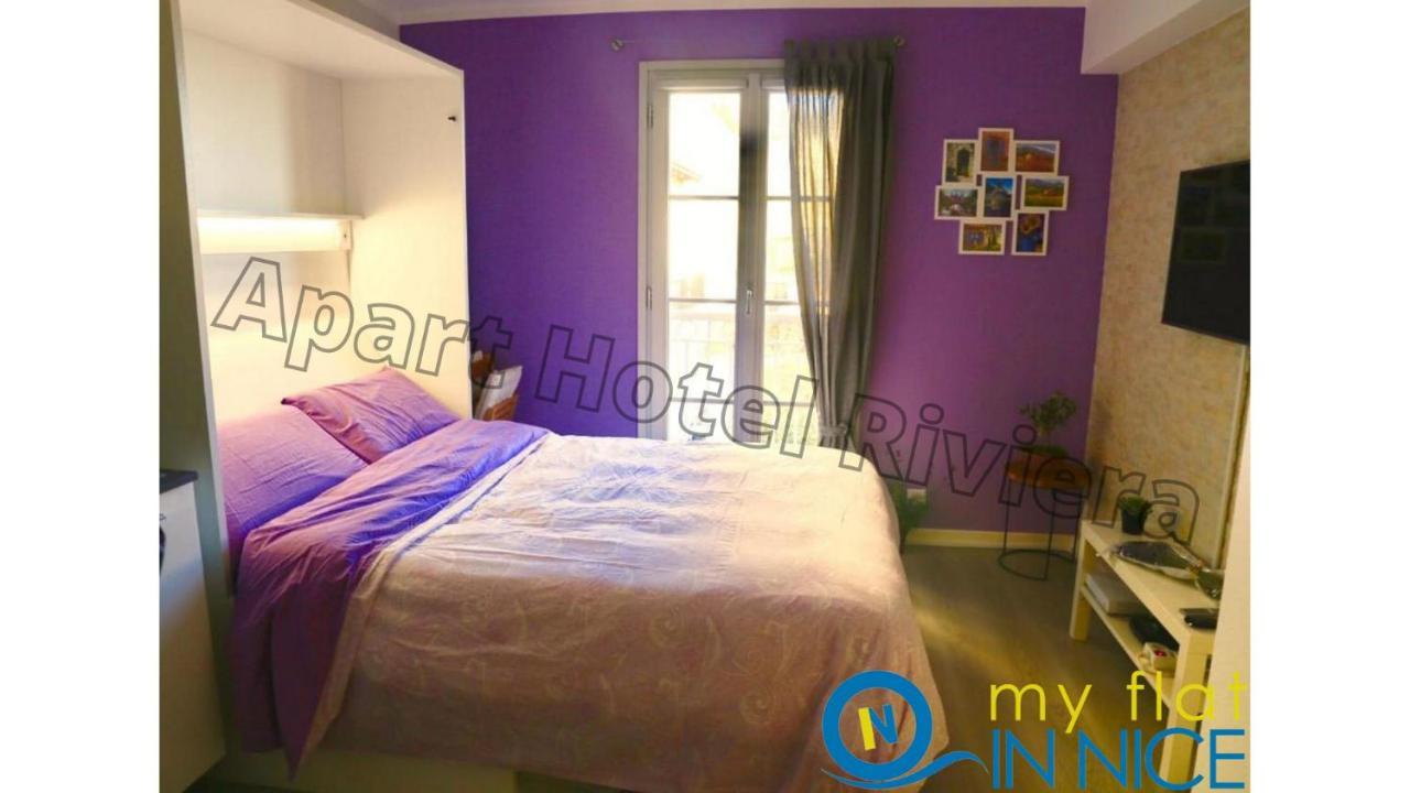 Aparthotel Riviera Nice Cote D'Azur - Old Town - Studio Ac - Sea View - 50M Promenade Des Anglais- La Maison Linda Luaran gambar