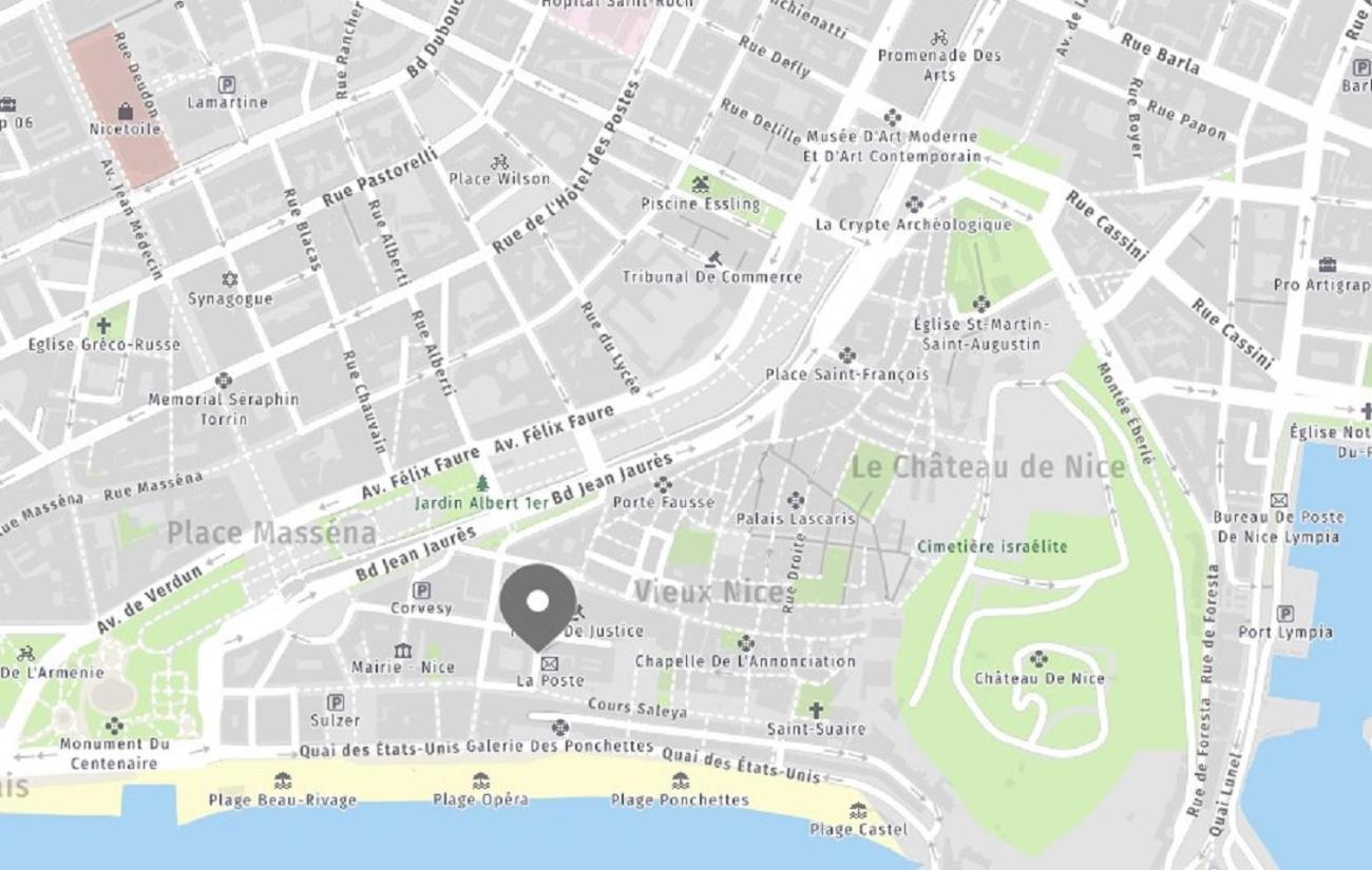 Aparthotel Riviera Nice Cote D'Azur - Old Town - Studio Ac - Sea View - 50M Promenade Des Anglais- La Maison Linda Luaran gambar